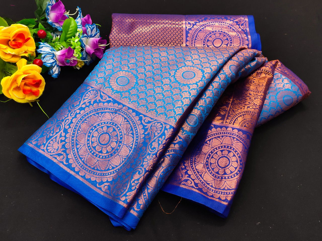 Kanjivaram 02 Fancy Wear Designer Wholesale Non Catalog Saree Catalog
